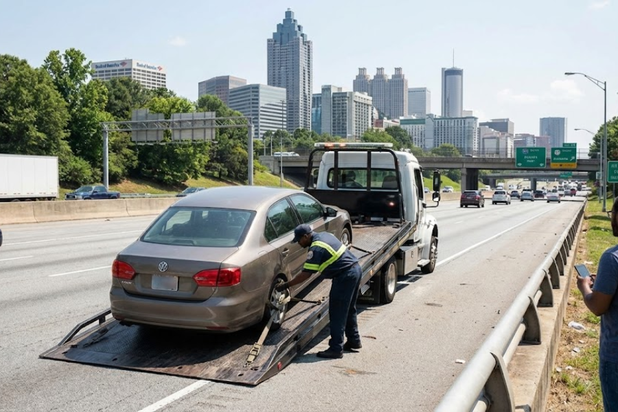 How to Book a Tow Truck in Atlanta Quickly and Safely