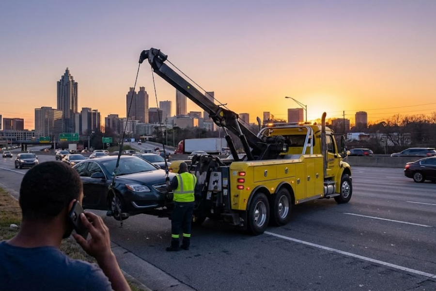 How Fast Can I Get a Tow Truck Dispatched in Atlanta?